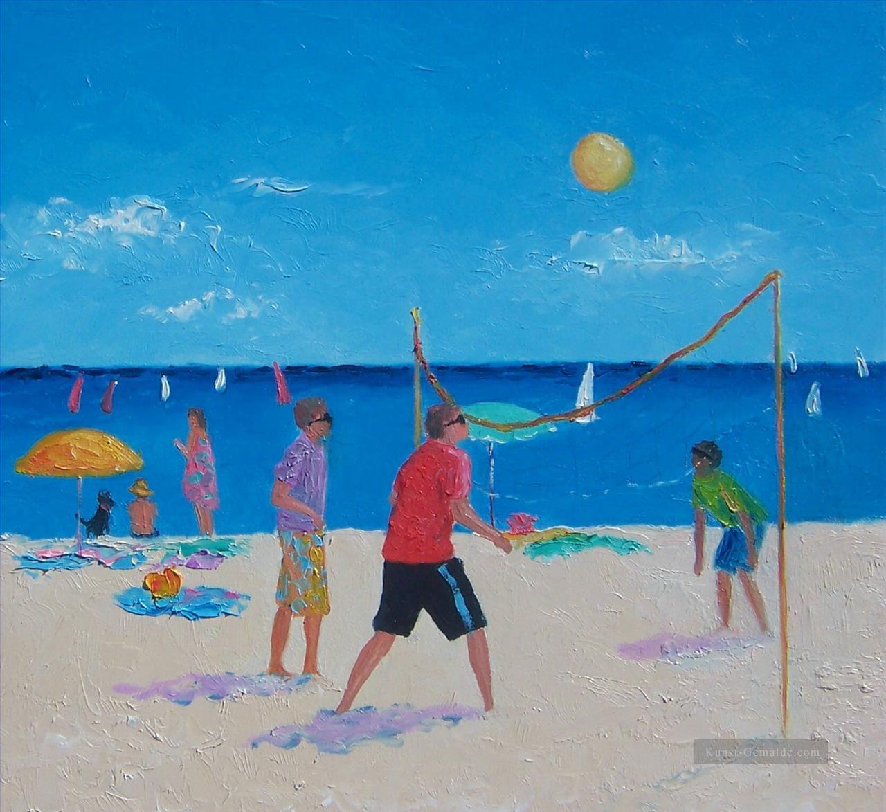 Volleyball Strand Impressionisten Ölgemälde